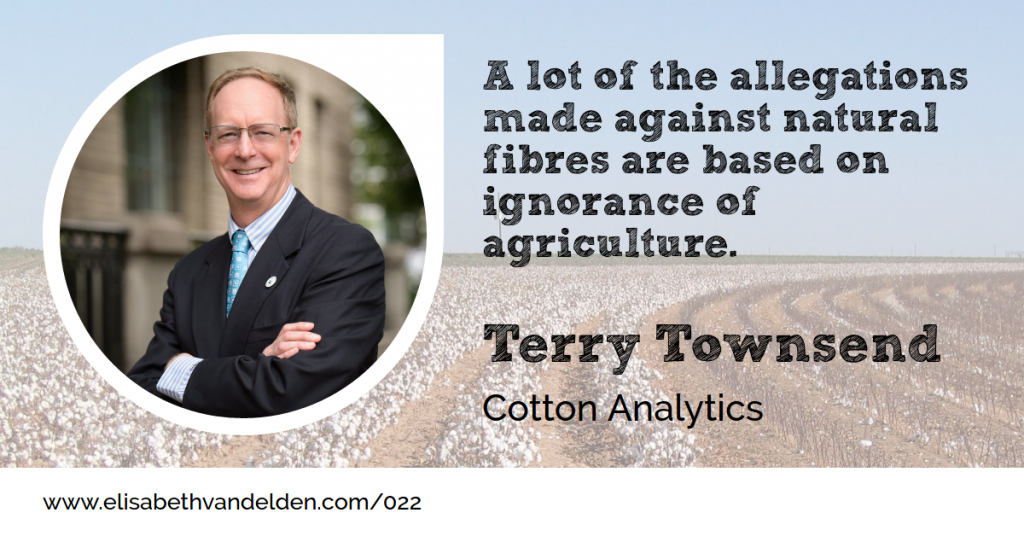 Terry Townsend Cotton Analytics interview at the Wool Academy Podcast with Elisabeth van Delden